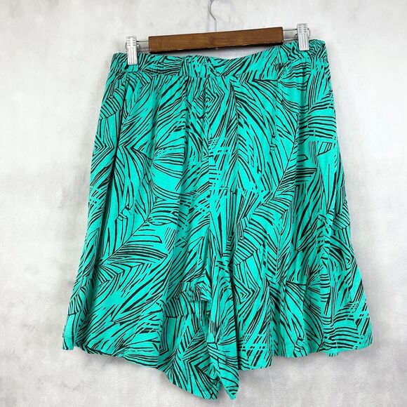 Ellos Womens Tropical Shorts‎ Size Small Flowy Beachy Casual Comfort Pull On - Picture 1 of 7